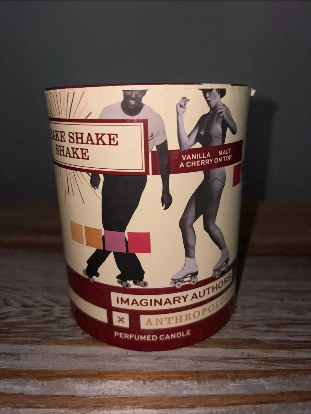 Anthropologie Shake Shake Shake Scented Candle Imaginary Authors NEW